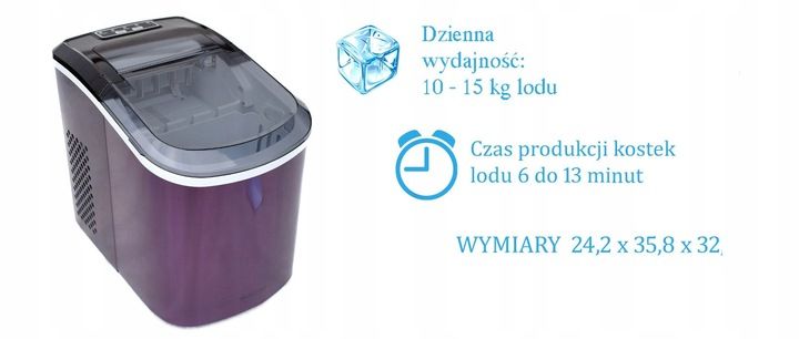 KOSTKARKA MASZYNA DO LODU LILKA MULANO WYDAJNA zdjęcie 15