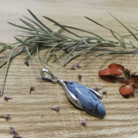 SREBRNY WISIOREK Z PIASKIEM PUSTYNI, TURKUSEM, KORALOWCEM SREBRO PRÓBY 925 zdjęcie 5