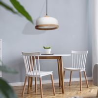 Wisząca LAMPA hygge STUDIO MLP8848 Milagro skandynawska OPRAWA zwis metalowy biały drewno