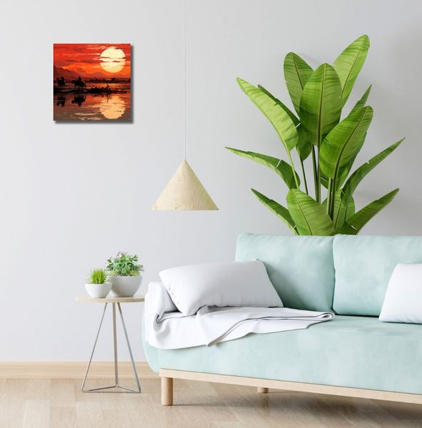Obraz 30x30cm Zachód Słońca na Prerii zdjęcie 2