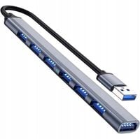 HUB SLIM USB 3.0 ROZGAŁĘŹNIK SZYBKI ROZDZIELACZ ADAPTER PORTÓW USB 7 PORTÓW