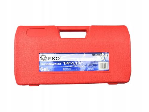 GEKO GWINTOWNICA NARZYNKA DO RUR HYDRAULICZNA NASADKI 6 SZTUK na Arena.pl
