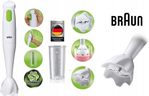 Blender kielichowy Braun Minipimer 1 MQ 100 450 W na Arena.pl