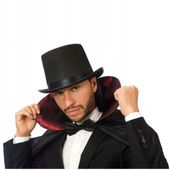 KAPELUSZ cylinder czarny WAMPIR drakula DŻENTELMAN elegant