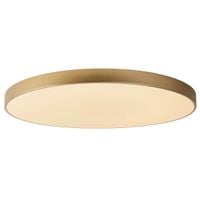 Okrągły plafon UNAR 79185/80/02 Lucide LED 80W 2700K do salonu złoty