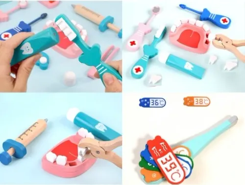 DUŻY DREWNIANY ZESTAW LEKARSKI DOKTOR LEKARZ na Arena.pl