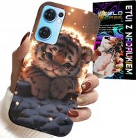 ETUI DO OPPO RENO7 5G - Z NADRUKIEM SŁODKI TYGRYSEK OBUDOWA CASE
