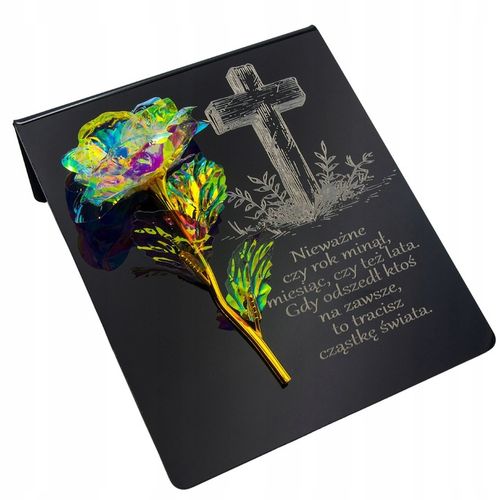 PIĘKNY ZNICZ GRAWER na cmentarz WIECZNA RÓŻA DLA BABCI I DZIADKA MAMY TATY na Arena.pl