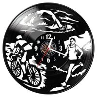 Zegar ścienny z płyty winylowej Triathlon 277.14
