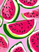 Plakat 60x80cm Nowoczesny Owoce I ArbuzyI Pop Art Vintage do Salonu
