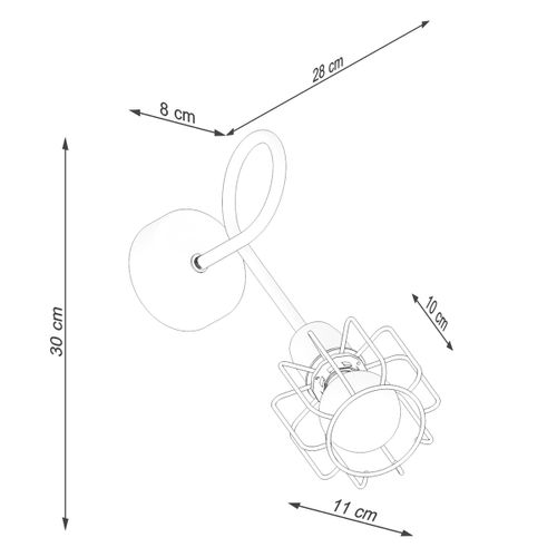 Kinkiet BELUCI 1S czarny na Arena.pl