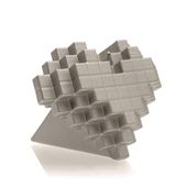 Świeca dekoracyjna Heart Pixel Świeczka Serce Parafina 32h