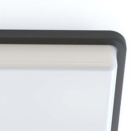 Czarna lampa natynkowa Tahoe 10038 plafoniera łazienkowa kwadrat na Arena.pl