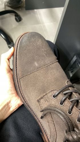 NEXT Ciemnobrązowy - Leather Toe Cap Zip-Up R44 na Arena.pl