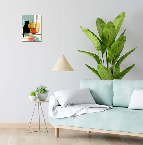 Obraz 20x30cm Kot i Kawa na Arena.pl