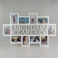 Multirama ramka na zdjęcia z Imionami mdf 10 zdjęć rocznica