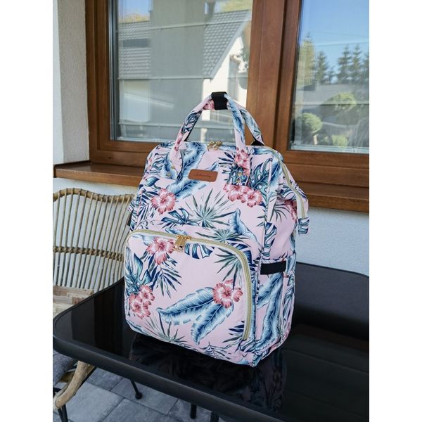 Torba, Organizer Do Wózka Plecak Dla Mamy Usb Różowy Pl152R zdjęcie 4