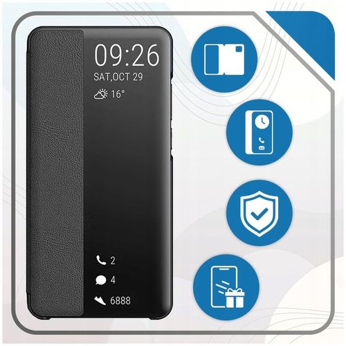 Etui do Samsung Galaxy S24 Ultra, SMART VIEW Case + SZKŁO 9D NA CAŁY EKRAN na Arena.pl