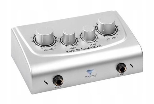 Mikrofon do KARAOKE MIKSER AUDIO z efektami ECHO 2 mikrofony w zestawie zdjęcie 3
