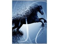 40X50CM NIEBIESKI KOŃ GMENTARYZACJA JAKUB BANAŚ OBRAZ