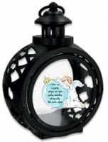 Latarenka ZNICZ okrągły personalizowany z nadrukiem z aniołkiem DLA DZIECKA