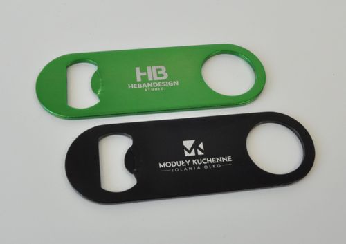 Personalizowane otwieracze reklamowe grawerem 10 szt. kolor zielony na Arena.pl