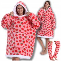 KOCOBLUZA KOC BLUZA Z KAPTUREM DAMSKA PIŻAMA PREZENT + SKARPETY