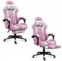 Fotel Gamingowy Obrotowy Gracza Z Podnóżkiem Huzaro Force 4.7 Pink