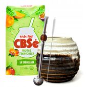 Startowy Zestaw Yerba Mate CBSe Mango, Marakuja + Tykwa Bombilla