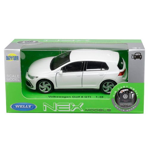 Model 1:34, VW Golf 8 GTI, biały na Arena.pl