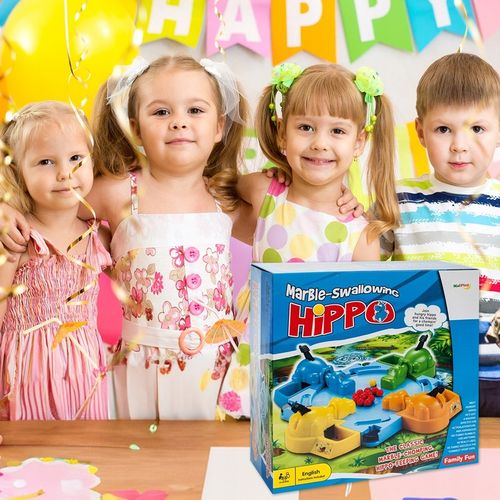 GRA ZRĘCZNOŚCIOWA DLA 4 OSÓB GŁODNE HIPCIE HIPOPOTAM DLA DZIECI RODZINNA na Arena.pl