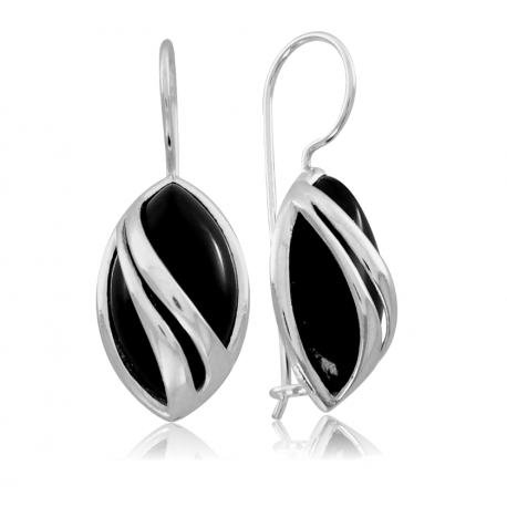 SREBRNY KOMPLET Z ONYKSEM PRÓBA SREBRA 925 na Arena.pl