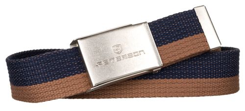 pasek parciany ptn silver-navy-brown-125 na Arena.pl