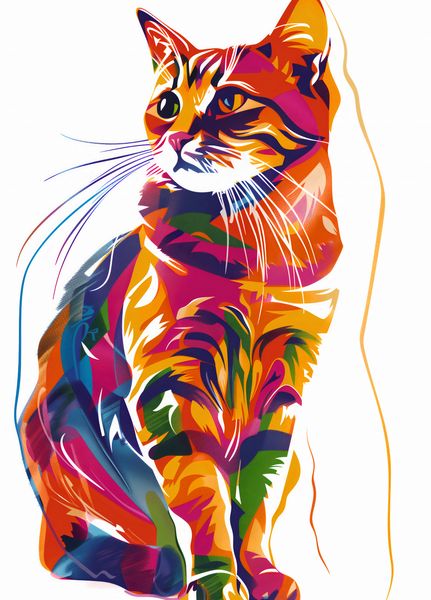 Plakat 39,5x55cm Nasycony Kot zdjęcie 1