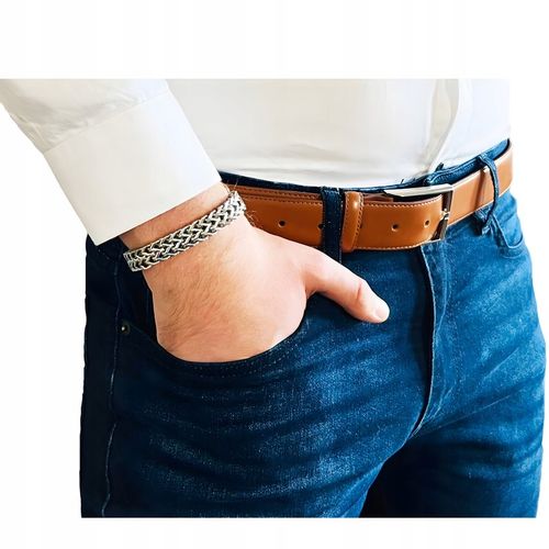 Bransoletka męska VIKING pudełko torebka prezentowa dla mężczyzny 21,5 cm na Arena.pl