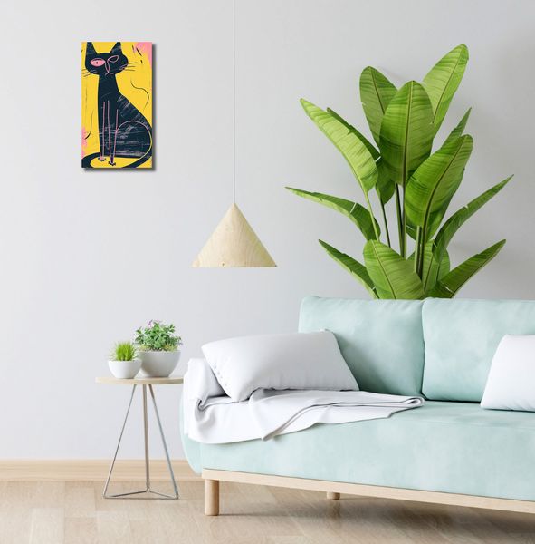 Obraz 20x40cm Kontrastowa Kotka zdjęcie 2