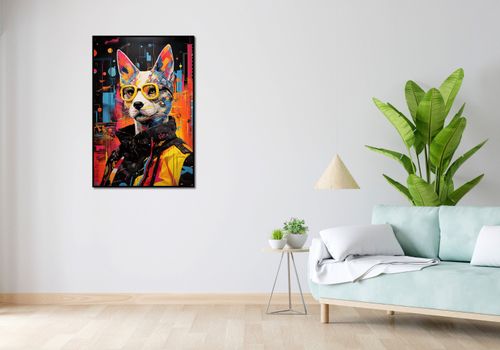 Plakat 68x101cm Kot w Miejskim Stylu na Arena.pl