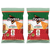 Doritos Chipsy kukurydziane o smaku burrito z wołowiną 100 g x 2 sztuki