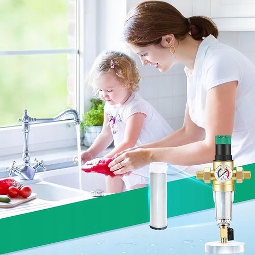 REDUKTOR CIŚNIENIA WODY 1 CALA 3/4 MANOMETR+FILTR DŁUGI Z ZAWOREM 3Ccc na Arena.pl