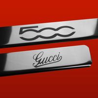 Listwa progowa FIAT 500 500 GUCCI Stal nierdzewna 304 połysk 2szt