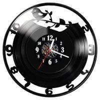 Zegar ścienny z płyty winylowej Ptaszek 429.14