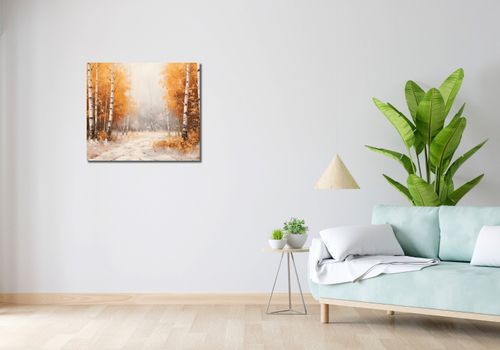 Obraz 70x60cm Jesienne Brzozy na Arena.pl