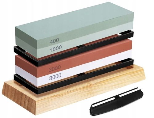 OSTRZAŁKA DO NOŻY KUCHENNYCH NOŻYCZEK KAMIEŃ WODNY ZESTAW DO OSTRZENI na Arena.pl