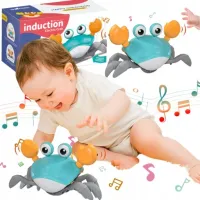 PEŁZAJĄCY KRAB UCIEKAJĄCY INTERAKTYWNY SENSORYCZNY DO NAUKI RACZKOWANIA