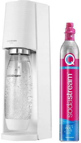 Saturator SodaStream do Wody Gazowanej Terra Biały Butelka Nabój CO2 na Arena.pl
