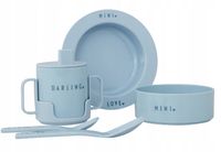 Komplet naczyń dla dzieci Mini Favourite, 5 elem. niebieski