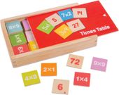 Drewniana Tabliczka Mnożenia kolorowe klocki w skrzyneczce
