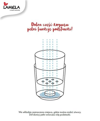 Doniczka AZTEK 14 h15 k-Czarny + w-Złoty Jasny na Arena.pl