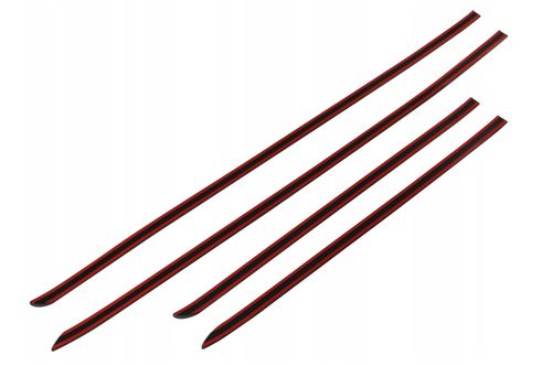 Seat Leon II 2005-2012 Listwy CZARNE Boczne Drzwi na Arena.pl