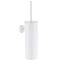 Wisząca Szczotka Do WC Łazienki Toaletowa Na Ściane Stal Uchwyt Biała